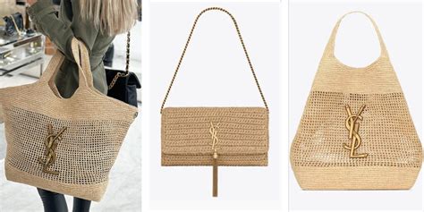 yves saint laurent borsa rafia
